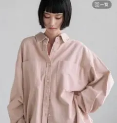 LOWRYSFARM アソートデニムBIGシャツ （ピンク）