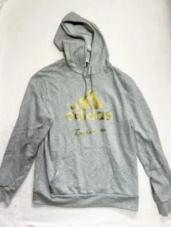 adidas パーカー グレー フード付きのサムネイル