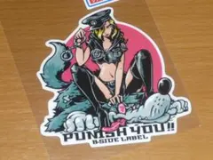 セクシーポリス 狼 白 FOORIDER ステッカー B-SIDE LABEL