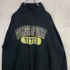 チャンピオン　アイダホ大学　カレッジプリント　ハーフジップスウェット2XL