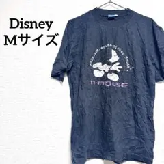 【M】 Disney ミッキーマウス Tシャツ ユニセックス 半袖 黒 ブラック