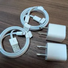 Apple USB電源アダプタ Lightningケーブル セット