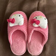 ハローキティ ふわふわスリッパ　レトロ　レア　サンリオ　未使用 ハローキティ ふわふわスリッパ レトロ レア サンリオ 未使用