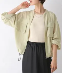 【美品】レプシィム シアーサファリジャケット ブルゾン ドロスト レプシムのサムネイル