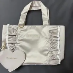 sweet 2025年6月号【付録】ハート形チャームつきフリルトートバッグ