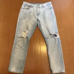 Levis リーバイス501 ダメージデニム　w27 クラッシュ加工