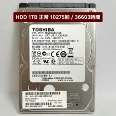 東芝 2.5インチ HDD 1TB 9.5mm厚