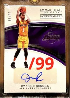 D'Angelo Russell AUTO 사인 NBA 99장 한정