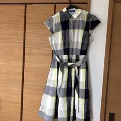 BLUE LABEL CRESTBRIDGE チェック柄シャツワンピース