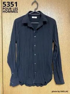 新品未使用　5351 POUR LES HOMMES　シワ加工製品染めシャツ 2025年最新】5351 POUR LES HOMMES メンズ シャツの人気アイテム