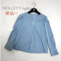 新品　NOLLEY’S light 洗える　パール付き　機能性　ブラウス　Mのサムネイル