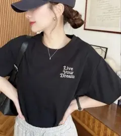 ロゴ刺繍半袖Tシャツ