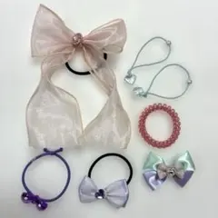 ヘアゴム まとめ売り ヘアピン リボン ハート かわいい 子供 女の子