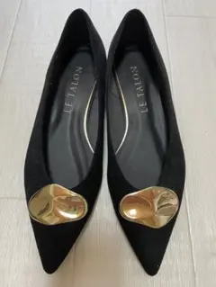 美品✨LE TALON ルタロン ポインテッドメタルモチーフフラット 23cm