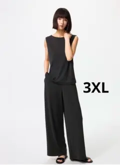 uniqloクレープジャージーストレートパンツ