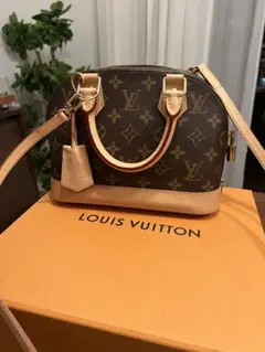 ルイヴィトン アルマBB モノグラム 美品 箱・包装紙付き 実際の着用写真あり