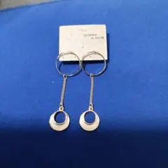 Kaza ゴールドカラー サークル チェーン ピアス