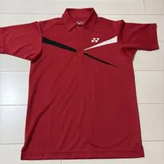 新品　YONEX レッド ポロシャツ メンズSS