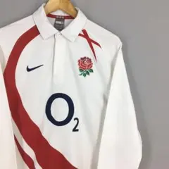 England 07-09 NIKE O2 ラガーシャツ L イングランド代表 - メルカリ
