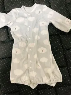 水色ロンパース　サイズ50-60