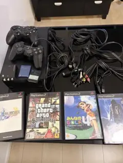 こ*ん様 PS2本体 ゲーム4本 コントローラー2つ