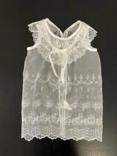 セレモニードレス アカチャンホンポ　くま柄　50-60 ベビードレス