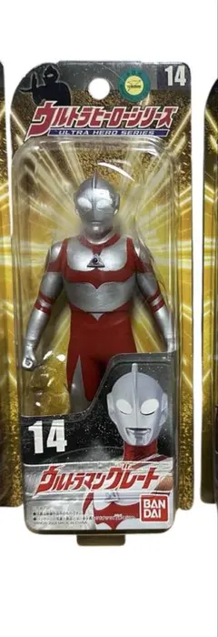 ウルトラヒーローシリーズ 14 ウルトラマングレート ソフビ　バンダイ　バラ売り