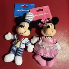 シェフミッキー ミニー レア ぬいぐるみバッジ タグ付き 未使用 アンバサダー