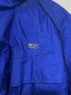 90年代　Eddie Bauer EBTEK フード付き青ナイロンジャケット