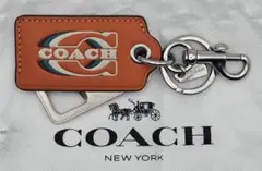 COACHキーホルダー キーリング栓抜きレザー 新品未使用品