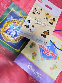 ディズニーショッピング袋。3枚セット