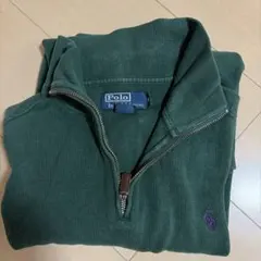 Polo by Ralph Lauren ダークグリーン セーター　ハーフジップ