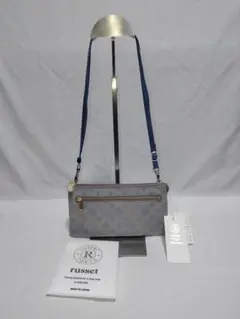 新品 未使用 ラシット RUSSET ウォレットショルダーバッグ牛革モノグラム柄のサムネイル
