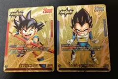 ドラゴンボールフュージョン　孫悟空(ミニ):DA ベジータ(ミニ):DA プロモ