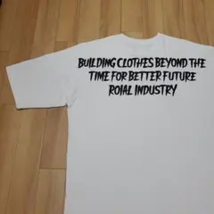 ROIAL INDUSTRY 前後ロゴプリント ビッグシルエット Tシャツ