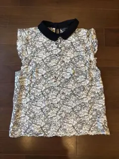 ZARA WOMAN レース ノースリーブシャツ Ｓ