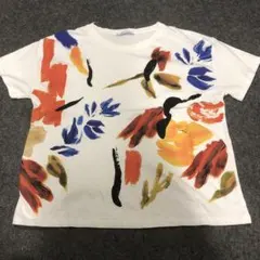 ZARA アートプリント 半袖Tシャツ Mサイズ
