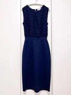 EPOCA サマーニットワンピース&カーディガンセット ネイビー ドレス