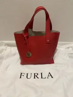 極美品】FURLA DANAE かごバッグ 近年 レッド ハンドバッグ - メルカリ