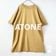 エイトンATONコットンtシャツサンドカラーのサムネイル