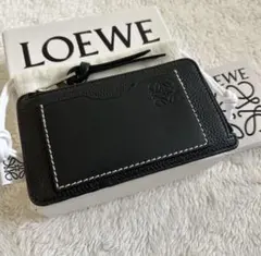 LOEWE ブラック フラグメントケース　コインカードホルダー