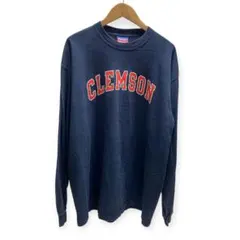 00s チャンピオン クレムソン大学 カレッジロゴ 長袖Tシャツ ロンT XL