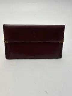 Cartier カルティエ 長財布 ボルドー エナメル調 付属品完備 - メルカリ