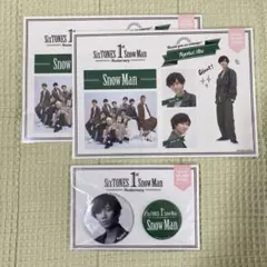 Snow Man 阿部亮平　1st Anniversary ステッカー缶バッジ