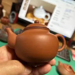 中国宜興 朱泥 紫砂 茶壺 単孔 在銘 箱付き 煎茶道具 - メルカリ