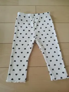 どっちもせいかい ハート柄 リブレギンス 120cm