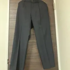 UNIQLO ワイドフィットテーパードパンツ L ダークネイビー　メンズ