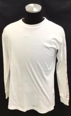 T434NメンズロングTシャツ白M春秋FILA11/14