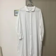 美品】フレッドペリー ♡シャツワンピース♡フィッシュテールUK10 白