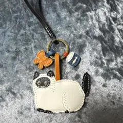 【出品9/15まで・新品未使用】 genten チャーム 茶白 ハチワレ 猫 ワクワクチャーム 茶白ハチワレ｜商品一覧 | 革財布、バッグの